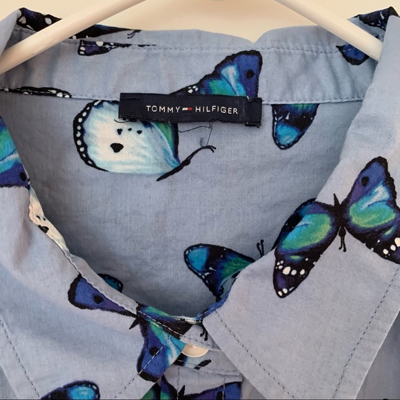 Butterfly pattern Tommy Hilfiger button up - Picture 4 of 6